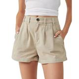 Free People Shorts | Free People Shorts Beige Billie Chino Shorts Nwot Size 10 | Color: Tan | Size: 10