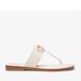 Michael Kors Shoes | Michael Kors Parker Leather T-Strap Sandal Lt Cream 7.5 New | Color: Cream | Size: 7.5