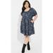 Torrid Dresses | New - Torrid 2 Chambray Puff Sleeve Smocked Dress W/Side Pockets Womens Size 2x | Color: Blue | Size: 2x