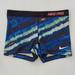 Nike Bottoms | Nike Pro Sri Fit Girls Blue Abstract Athletic Shorts Fitted Stretch Sz M | Color: Blue | Size: Mg