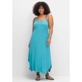 Jerseykleid SHEEGO "Große Größen" Gr. 40, Normalgrößen, blau (meeresfarben) Damen Kleider Strandkleider