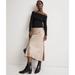Madewell Dresses | Madewell Matchstick Satin Maxi Slip Skirt Nwt Size 6 | Color: Tan | Size: 6