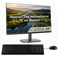 CAPTIVA All-in-One PC All-In-One Power Starter I82-321 Computer Gr. ohne Betriebssystem, 64 GB RAM 1000 GB SSD, schwarz All in One PC