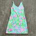 Lilly Pulitzer Dresses | Euc Lilly Pulitzer Small Pink Green Flamingo Spring Summer Tank Dress Neon | Color: Blue/Pink | Size: S