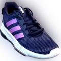 Adidas Shoes | Adidas,”Racer Tr 2.0k”, Size 5, Navy Blue W/Purple Stripes, Unisex, Running Shoe | Color: Blue/Purple | Size: 5g