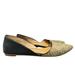 J. Crew Shoes | J. Crew Zoe Calf Hair Leather D’orsay Flats In Black/Tan, Size 9 | Color: Black/Tan | Size: 9