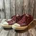 Converse Shoes | Converse All Star Red With Light Shimmer Women's Tennis Shoes Size 6 | Color: Red | Size: 6