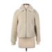 J.Crew Fleece Jacket: Ivory Solid Jackets & Outerwear - Women's Size Small