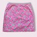 Lilly Pulitzer Skirts | Lilly Pulitzer Classic Tiki Skirt Size 10 Pink Palm Trees Preppy Mini Skirt Y2k | Color: Pink | Size: 10