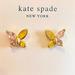 Kate Spade Jewelry | Kate Spade New York Gold-Tone Cubic Zirconia Social Butterfly Stud Earrings Pink | Color: Gold/Pink | Size: Os