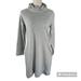 J. Crew Dresses | J. Crew Gray Mock Neck Long Sleeve Sweater Dress Women’s Size Xs | Color: Gray | Size: Xs