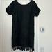 Madewell Dresses | Madewell Black Embroidered Dress | Color: Black/Red | Size: M