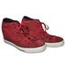 Converse Shoes | Converse Chuck Taylor All Star Dahlia Lux Hidden Heel Wedge Red Suede Shoes Sz 9 | Color: Red | Size: 9