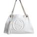 Gucci Bags | Authentic Gucci Soho Tote Tassel Pebbled Calfskin Leather Chain Shoulder Bag Gg | Color: White | Size: Os