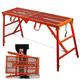 Adjustable Height Home Engineering Workbench-Step Ladders, Scaffolding Step Equipment with Non-Slip Feet,Work Platform Scaffold Tower Ladder Stool Work Bench,180 * 40cm