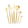 Karaca Jupiter Premium Boxed Shiny Gold Cutlery Set for 12 People - 84 Pieces: High Quality Stainless Steel Cutlery, Modern Design, Perfect for Special Occasions and Everyday Use