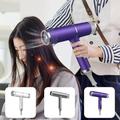 Hair Dryer, 800W Hair Dryer, Intelligent Frequency Conversion High Power Hair Dryer for Neutral Hair and Curly Hair, Handle Travel Hair Dryer, No Hair Damage (Purple) (Color : Purple)