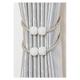 Curtain Weave Rope Tassel Drape Tie Backs,Simple Curtain Tiebacks Weave Rope, Curtain Rope Holdback Polyester Curtain Ropes Curtain Buckle Suitable For Indoor And Outdoor Blinds-blue-3 pairs
