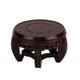 XIYUNLAI Plant Pot Stand Retro Round Teapot Base Solid Wood Home Decoration Display Stand Chinese Potted Plant Base Incense Burner Bracket Pot Stand For Plants Indoor ( Size : S )