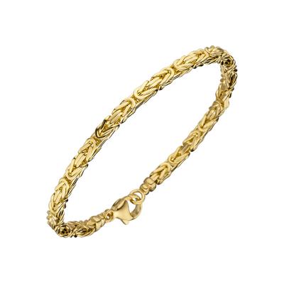 Goldarmband JOBO Armbänder Gr. Gelbgold 585, gelb (gelbgold 585) Damen Armbänder Gold Königsarmband 585 massiv 19 cm Bestseller