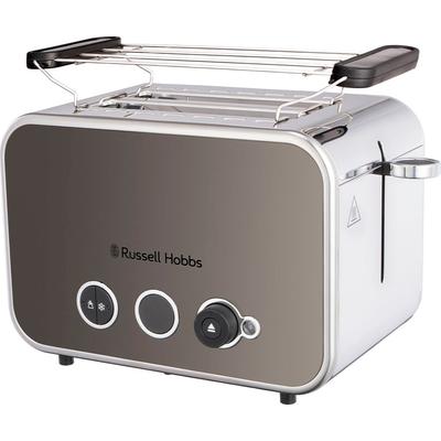 RUSSELL HOBBS Toaster "Distinctions Titanium 26432-56" silberfarben (edelstahl, titanium) 2-Scheiben-Toaster