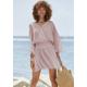 Strandkleid VIVANCE Gr. 40, N-Gr, lila (mauve) Damen Kleider Strandkleider aus gekreppter Viskose, luftiges Blusenkleid, Sommerkleid