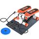 2-in-1 Twist Stepper with Power Cord, Swing Stepper and Side Stepper for Beginners and Advanced Users, Up and Down Stepper with Display