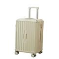 Travel Suitcase Suitcase Password Box Suitcase Men's and Women's Ins Trend Trolley Case Men's Universal Wheel Zipper Case Trolley Case (Color : White, Size : 30)