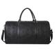 Leather Duffel Bag,Travel Tote Bag,Waterproof Duffel Bag,Camping Bag, Weekend Bag,Fitness and Travel Use (Black)