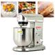 Dnowegas 3-In-1 Stand Mixer, Multifunction Commercial Food Mixer Kitchen Mixers 500W 3-Speed Bakery Equipment with K-beater, Dough Hook and Whisk, Noiseless Heavy Duty Dough Machine,7L