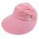 MCZY Sun hats for women uk Summer Sun Hats Women Foldable Uv Protection Sun Hat Visor Suncreen Floppy Cap Femme Outdoor Beach Hats-Pink