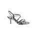 Alex Marie Heels: Silver Print Shoes - Women's Size 6 1/2