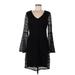 Karl Lagerfeld Paris Cocktail Dress: Black Dresses - Women's Size 8