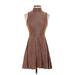 Wild Fable Casual Dress - Mini: Brown Tortoise Dresses - Women's Size X-Small