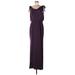 Adrianna Papell Cocktail Dress - Maxi: Purple Dresses - Women's Size 10