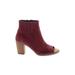 TOMS Ankle Boots: Burgundy Shoes - Women's Size 7