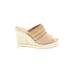 TOMS Wedges: Tan Shoes - Women's Size 5 1/2