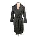 French Connection Wool Coat: Gray Jackets & Outerwear - Women's Size 4