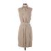 Brooks Brothers 346 Casual Dress - Shirtdress: Tan Dresses - Women's Size 4