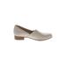 Clarks Flats: Ivory Solid Shoes - Women's Size 8