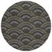 Black 96 x 96 x 0.19 in Area Rug - Addison Rugs Chantille Area Rug w/ Non-Slip Backing Polyester | 96 H x 96 W x 0.19 D in | Wayfair ACN984BK8RO