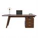 Recon Furniture 59.06" Burlywood Rectangular Solid Wood Desk,3-drawer | 29.13" H x 59.06" W x 29.53" D | Wayfair Desks0416TB4775130648849RF150