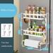 Magnetic Spice Rack Organizer Refrigerator Spice Storage Shelf