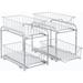 2 Pack Stackable Pull Out Basket Organizer for Pantry