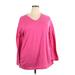 Danskin Now Long Sleeve T-Shirt: Pink Tops - Women's Size 3X