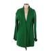 Tahari Wool Coat: Green Jackets & Outerwear - Women's Size Medium