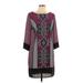 Laundry by Shelli Segal Casual Dress - Shift: Purple Paisley Dresses - Women's Size 10