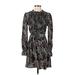 Vero Moda Casual Dress: Black Animal Print Dresses - Women's Size Small