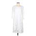 Neiman Marcus Casual Dress: White Dresses - Women's Size Small