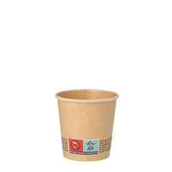 Papstar 1000 Trinkbecher, Pappe 0,1 l Ø 6 cm · 6 cm braun